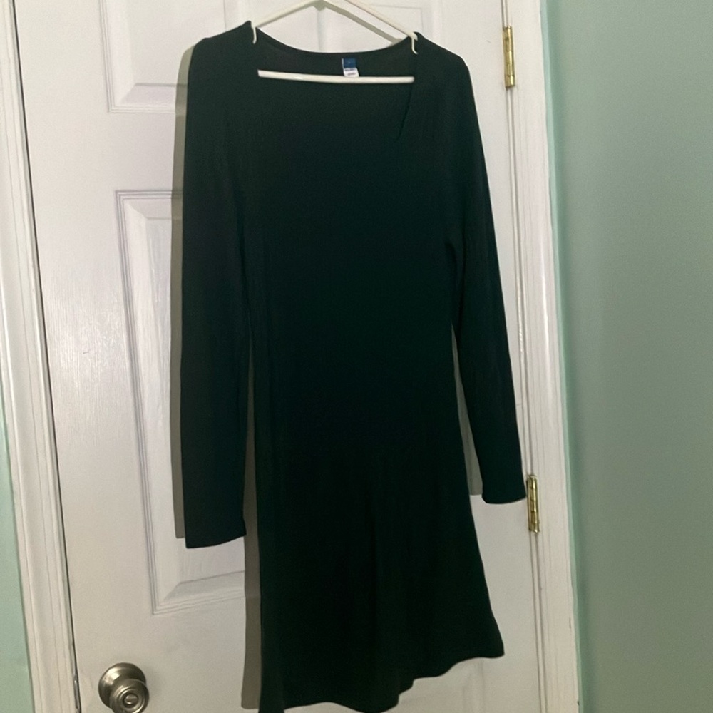 Dark Green long sleeve dress